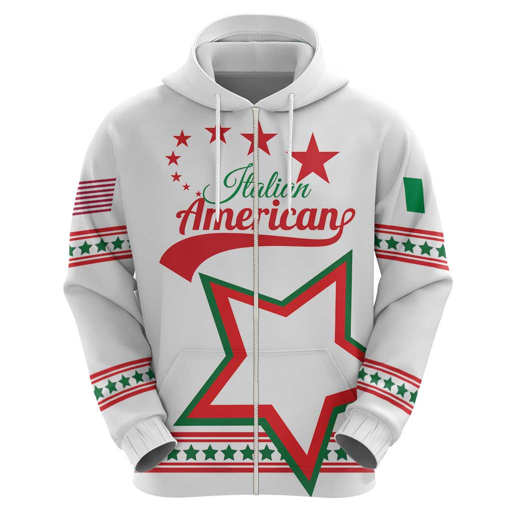 Personalized Italian-American Heritage Month Hoodie Starlight Simple Style LT01