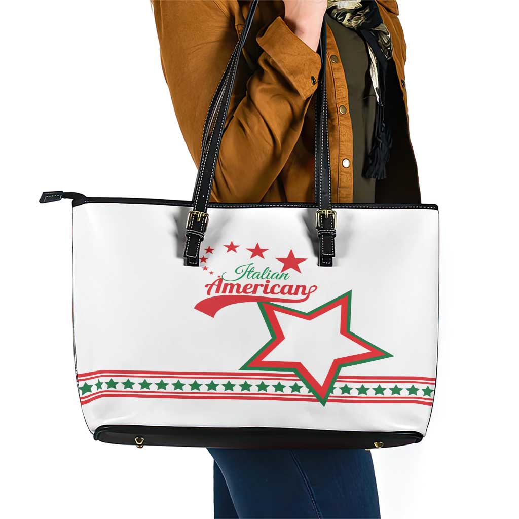 Italian-American Heritage Month Leather Tote Bag Starlight Simple Style LT01