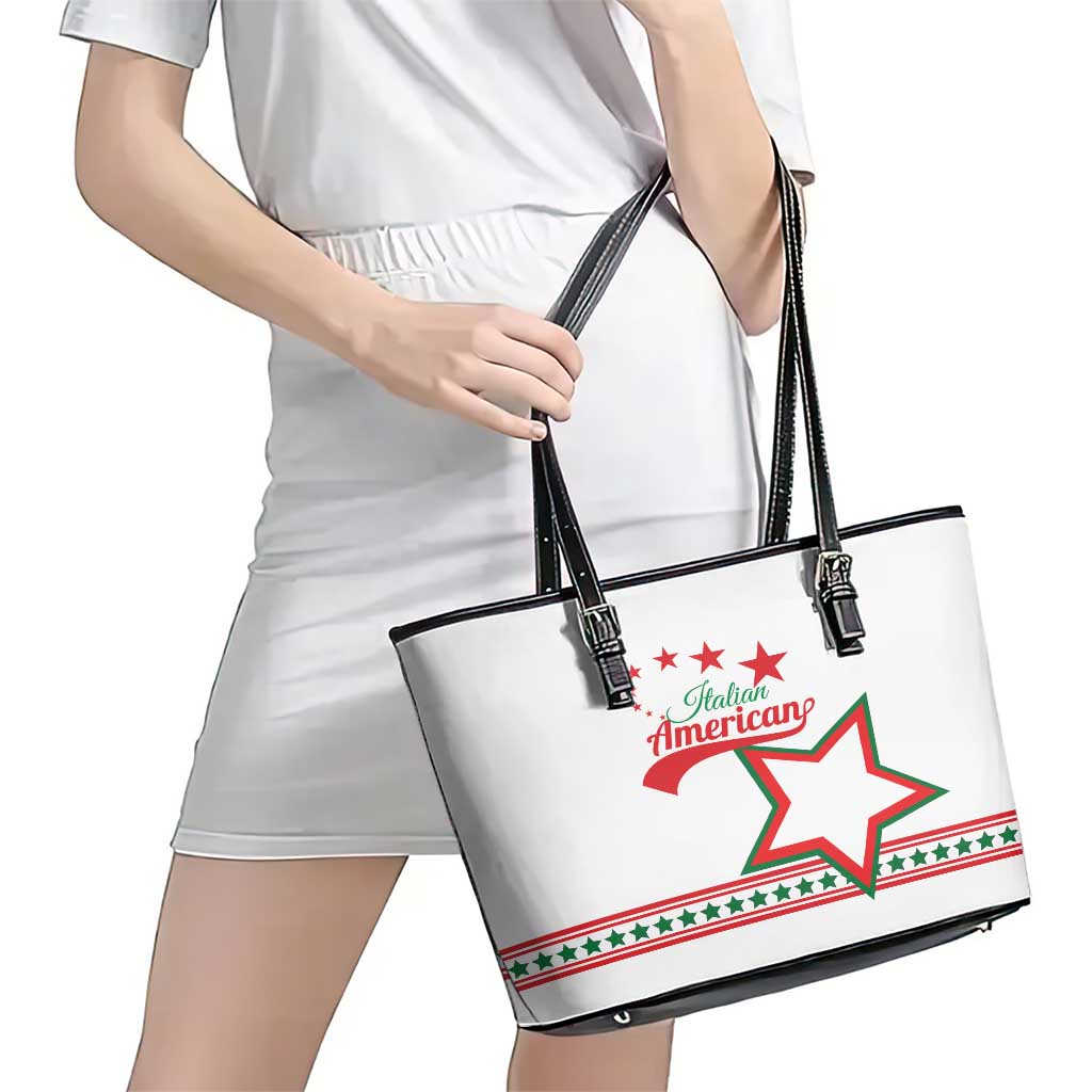 Italian-American Heritage Month Leather Tote Bag Starlight Simple Style LT01