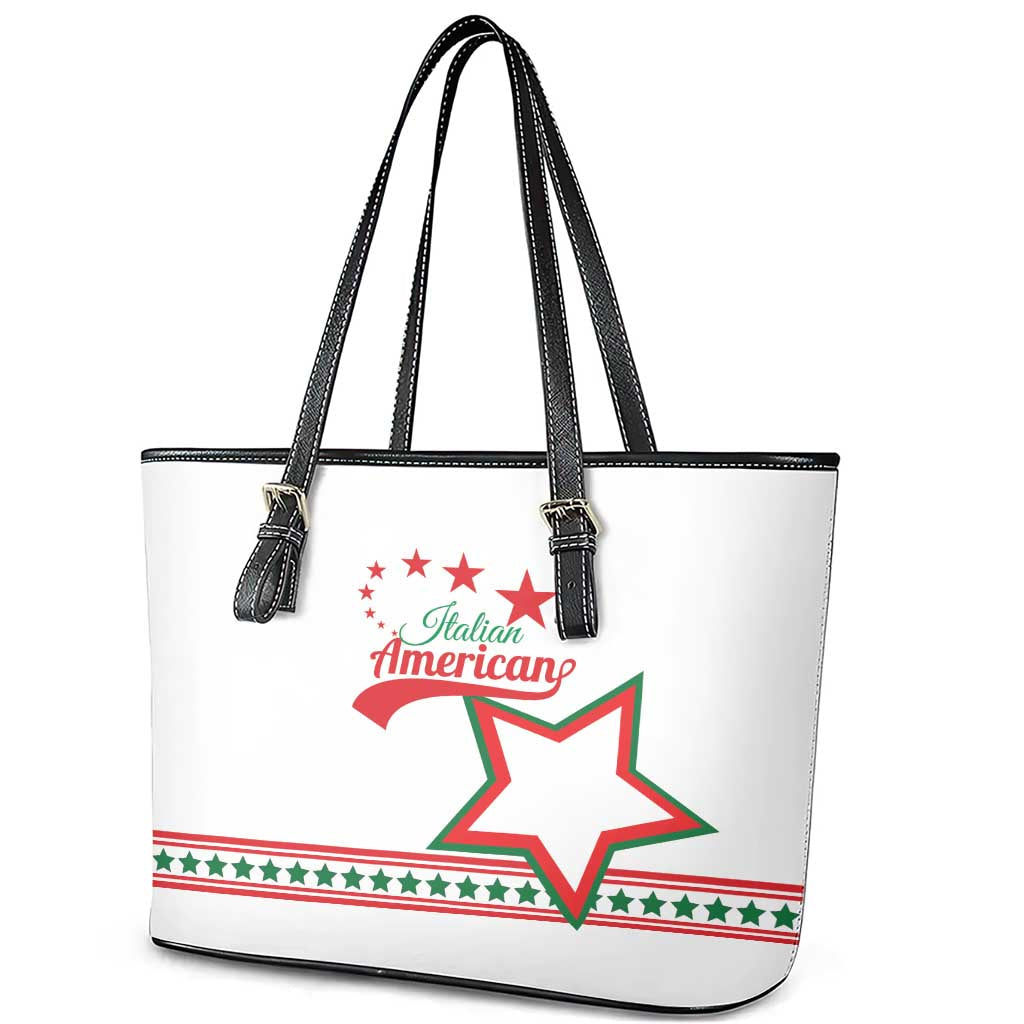 Italian-American Heritage Month Leather Tote Bag Starlight Simple Style LT01