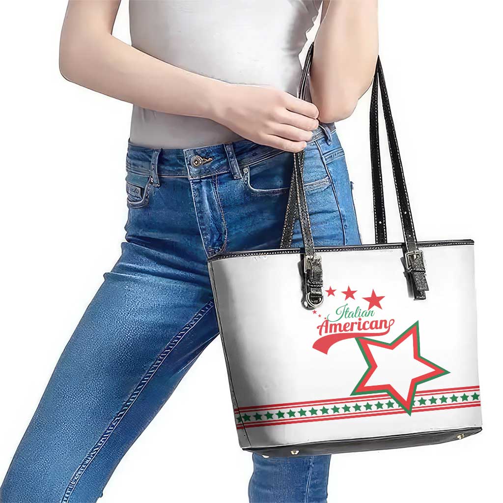 Italian-American Heritage Month Leather Tote Bag Starlight Simple Style LT01