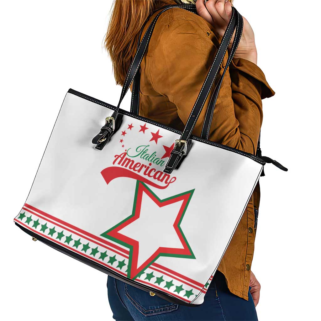 Italian-American Heritage Month Leather Tote Bag Starlight Simple Style LT01