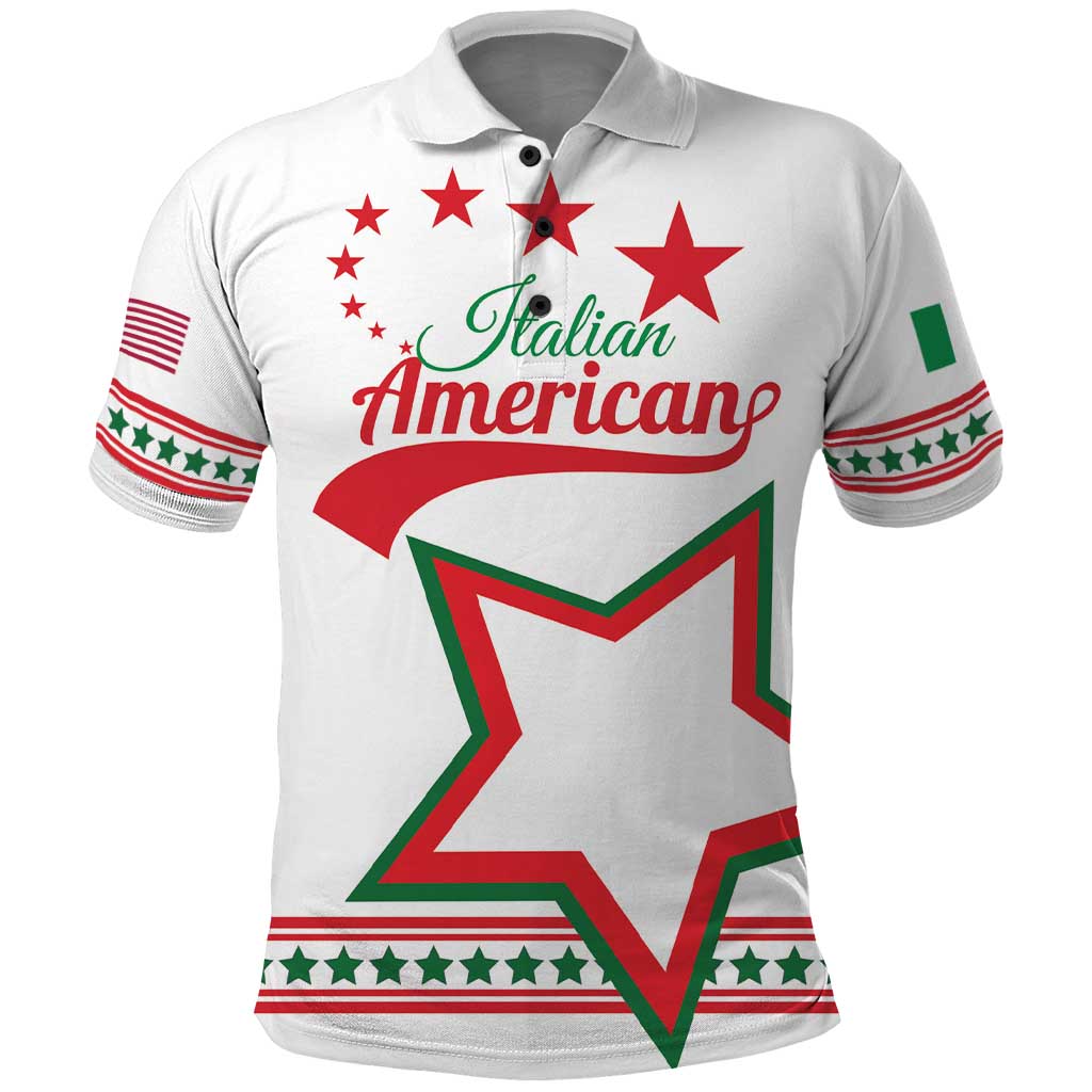 Personalized Italian-American Heritage Month Polo Shirt Starlight Simple Style LT01