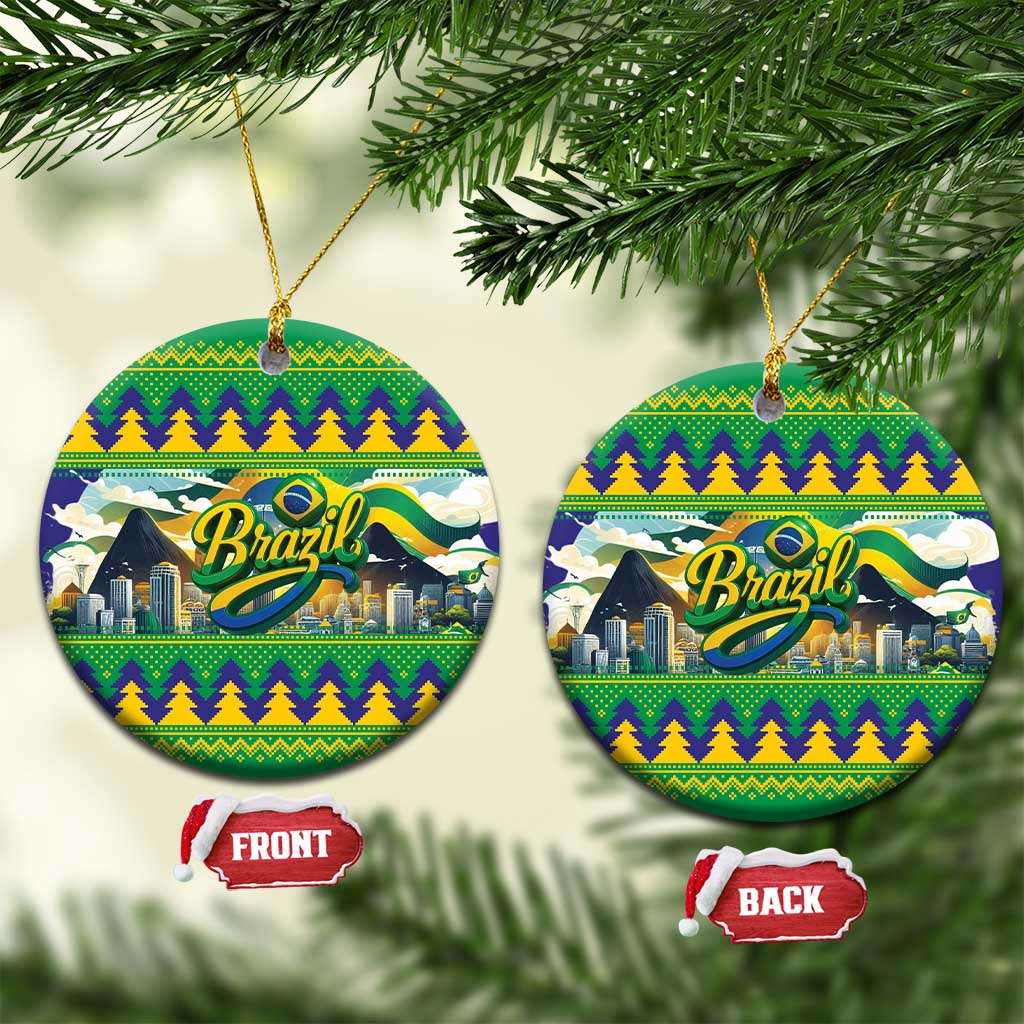 Brazil Christmas Feliz Natal Ceramic Ornament LT01