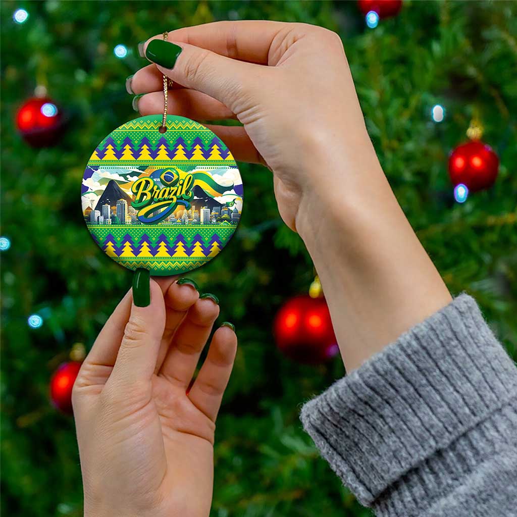 Brazil Christmas Feliz Natal Ceramic Ornament LT01