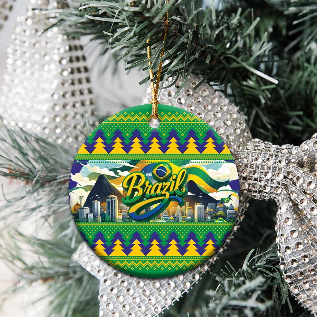 Brazil Christmas Feliz Natal Ceramic Ornament LT01
