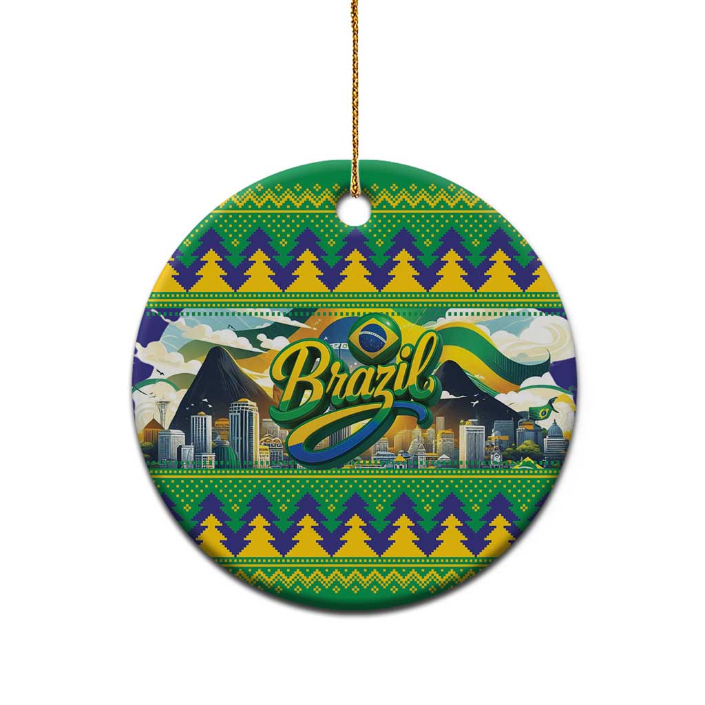 Brazil Christmas Feliz Natal Ceramic Ornament LT01
