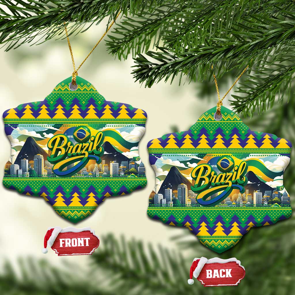 Brazil Christmas Feliz Natal Ceramic Ornament LT01