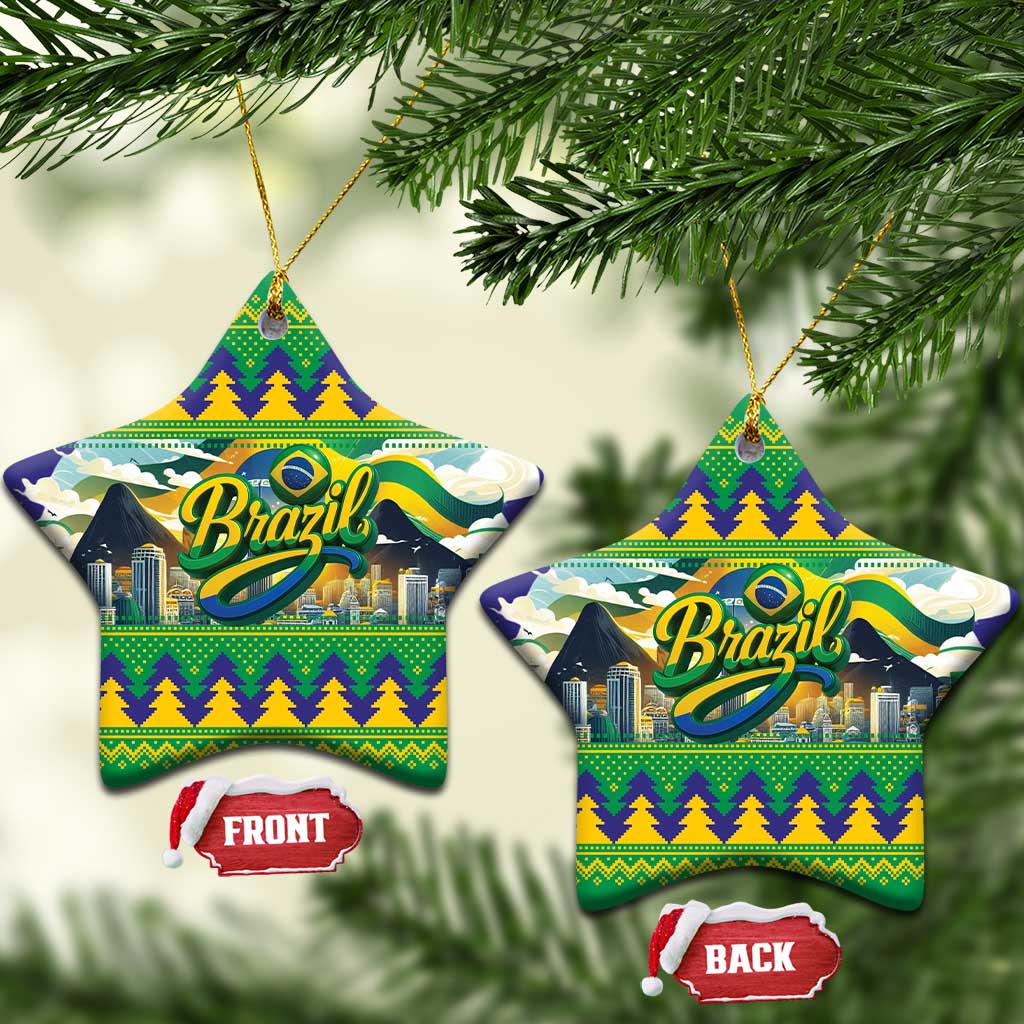 Brazil Christmas Feliz Natal Ceramic Ornament LT01