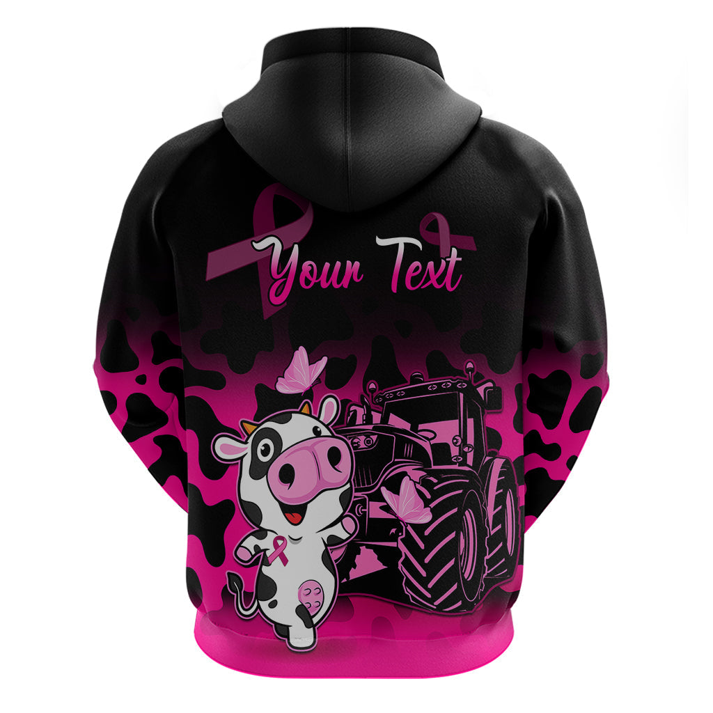 Personalised Save The Udders Hoodie Farmer Day Breast Cancer Awareness LT01
