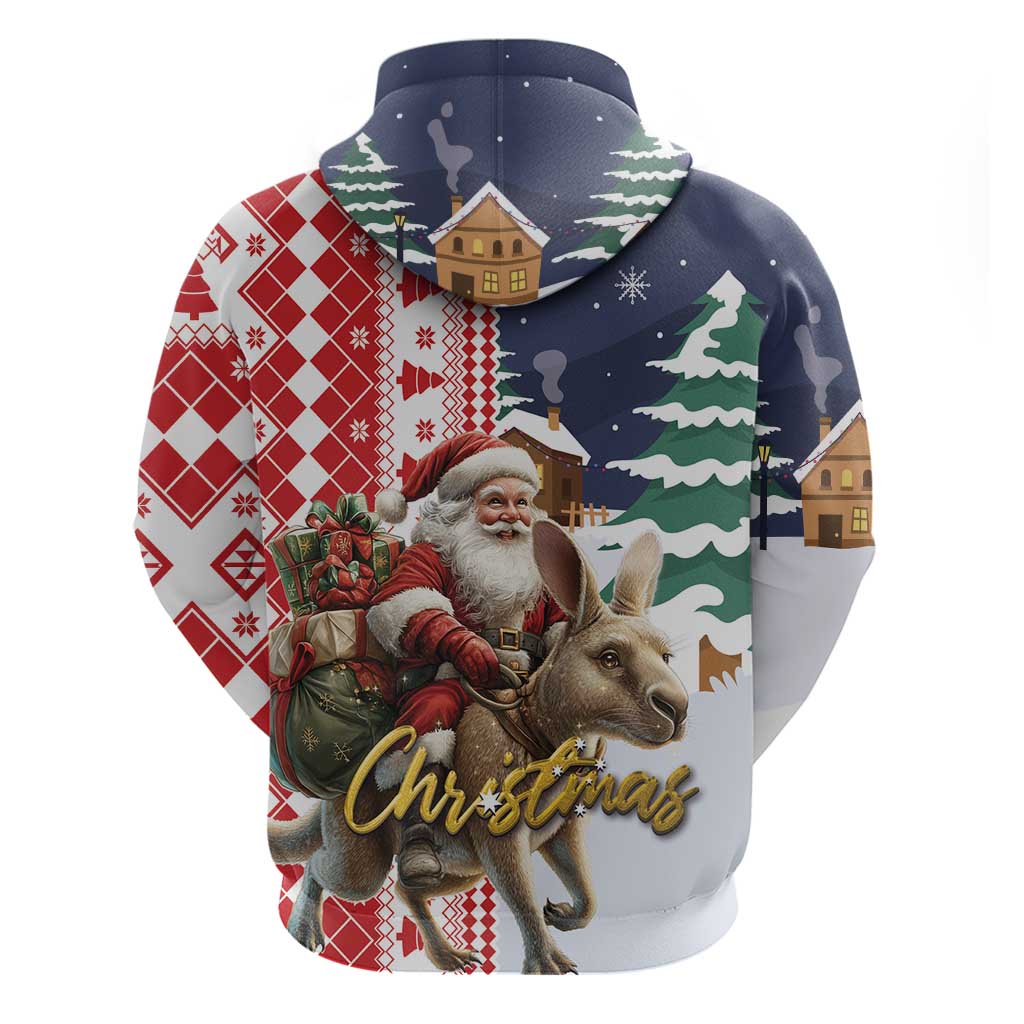 Kangaroo Australia Christmas Hoodie Xmas Pattern LT01