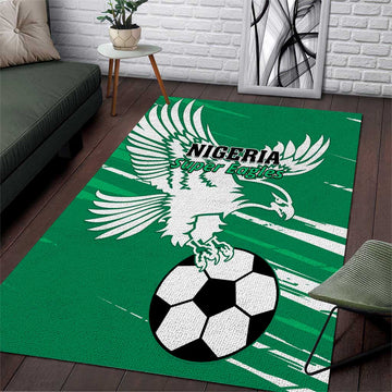 Nigeria Football Area Rug - Victory for the Super Eagles LT01