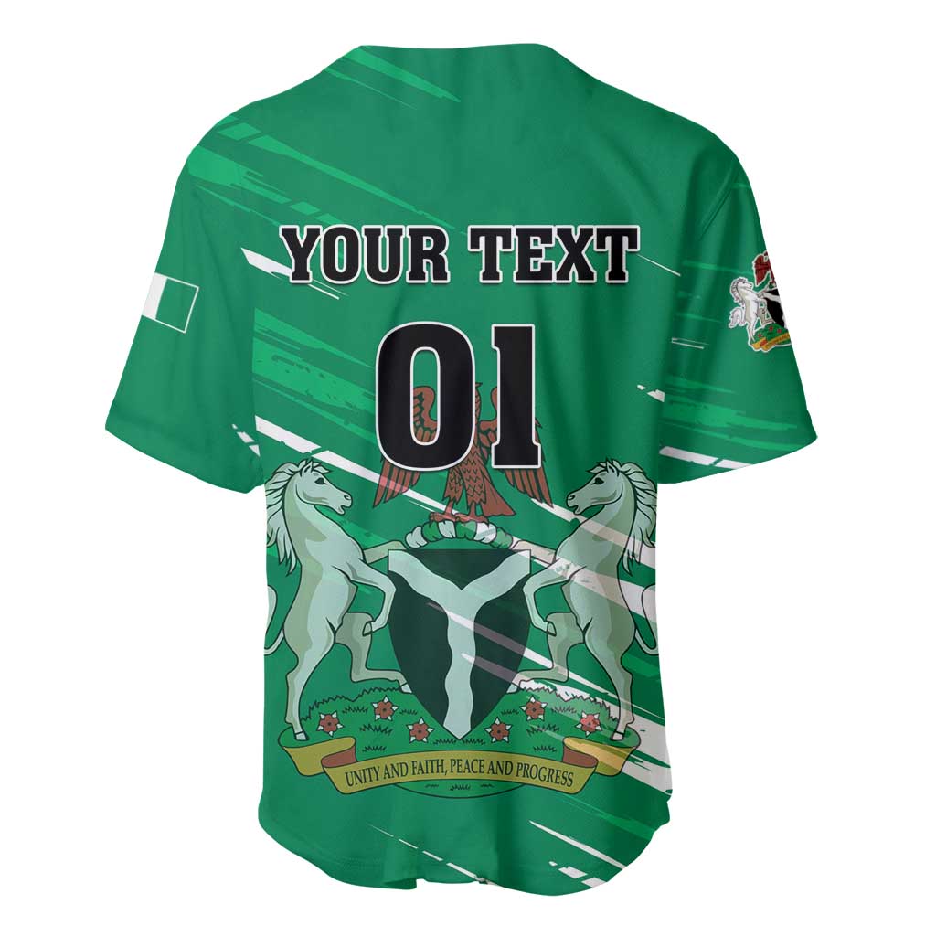 Nigeria Football Baseball Jersey - Victory for the Super Eagles LT01