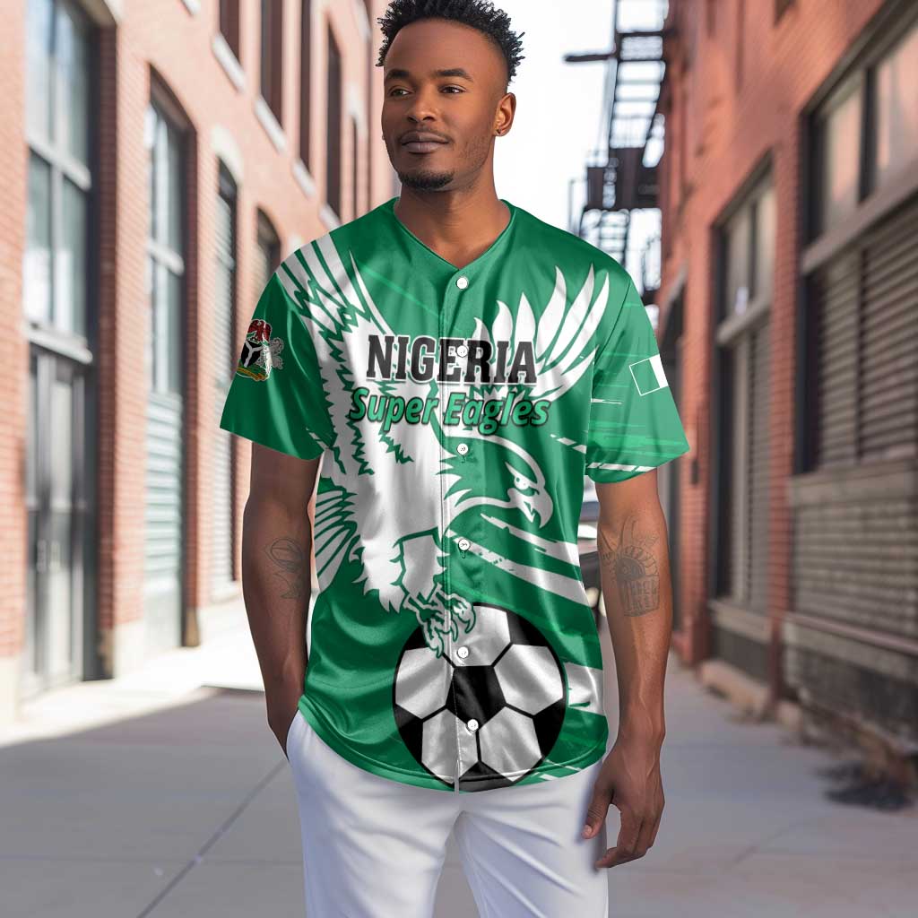 Nigeria Football Baseball Jersey - Victory for the Super Eagles LT01