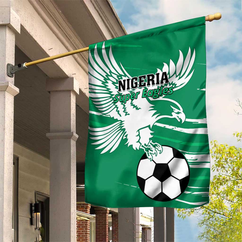 Nigeria Football Garden Flag - Victory for the Super Eagles LT01