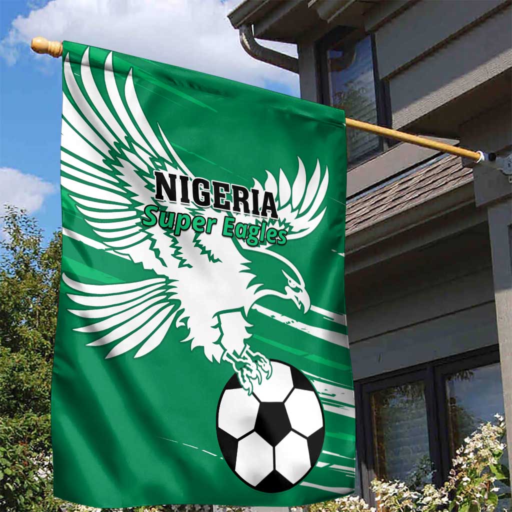 Nigeria Football Garden Flag - Victory for the Super Eagles LT01