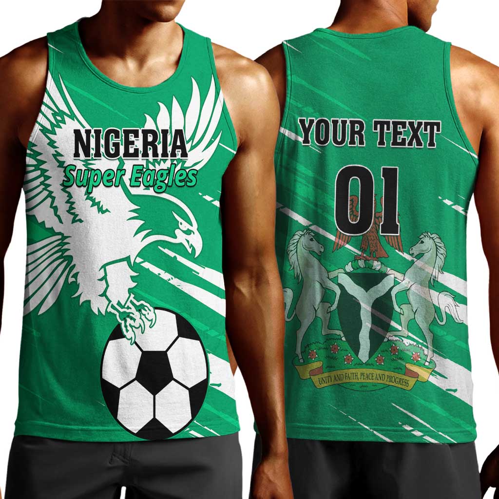 Nigeria Football Men Tank Top - Victory for the Super Eagles LT01