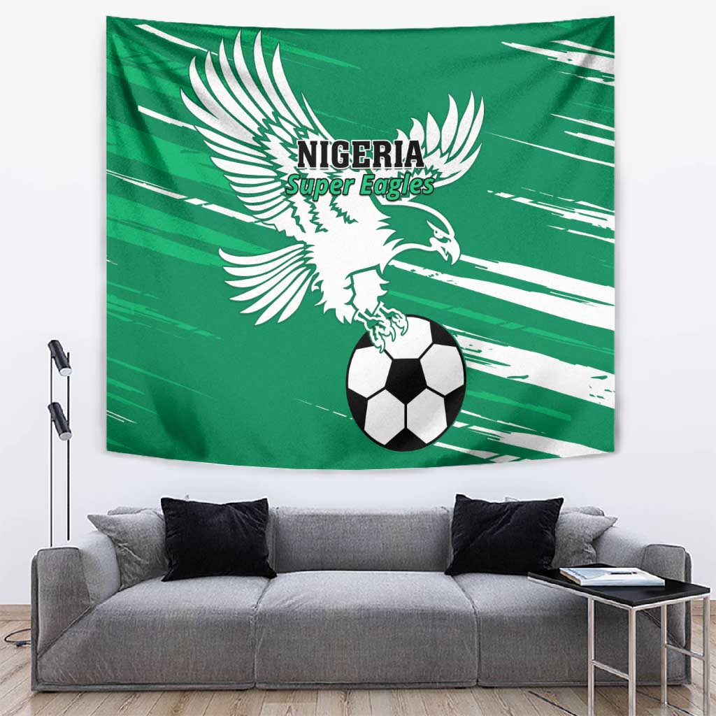 Nigeria Football Tapestry - Victory for the Super Eagles LT01