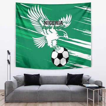 Nigeria Football Tapestry - Victory for the Super Eagles LT01