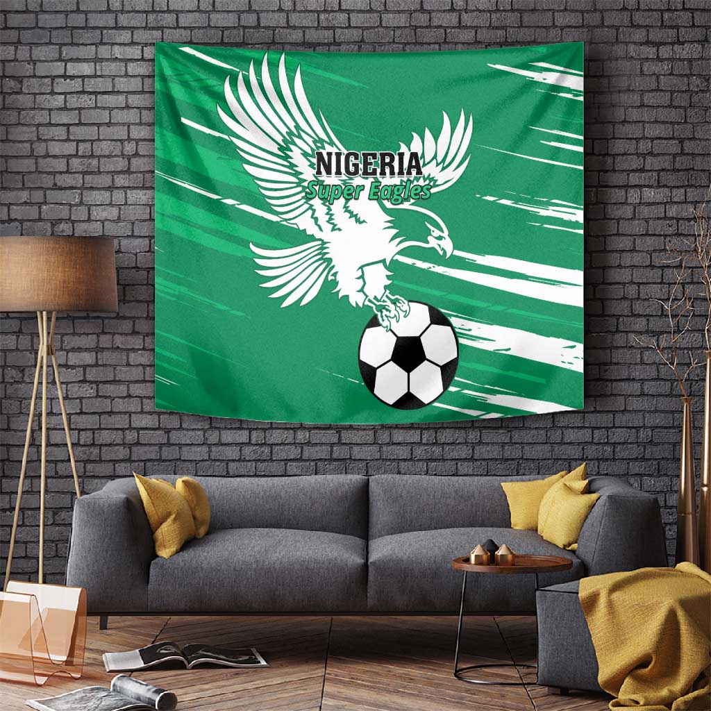 Nigeria Football Tapestry - Victory for the Super Eagles LT01