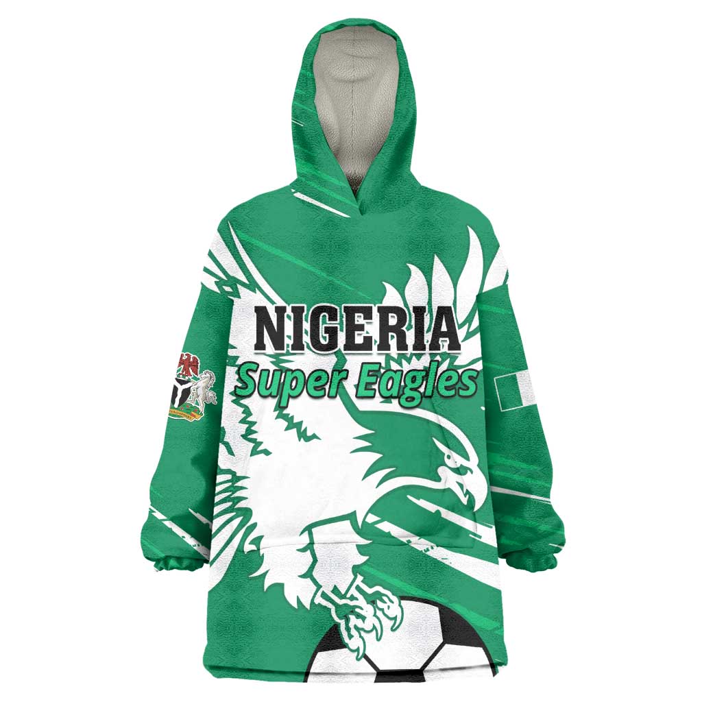 Nigeria Football Wearable Blanket Hoodie - Victory for the Super Eagles LT01