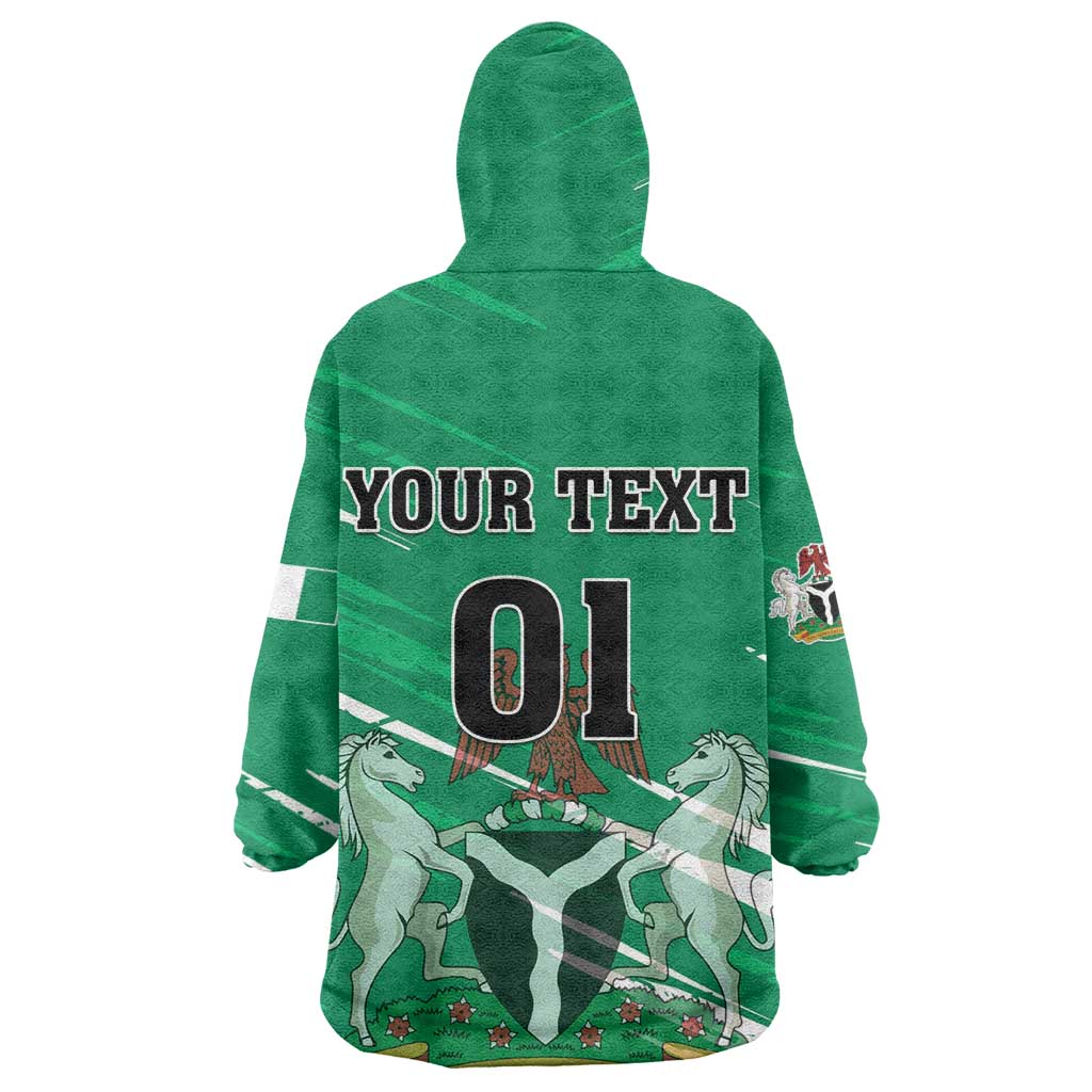 Nigeria Football Wearable Blanket Hoodie - Victory for the Super Eagles LT01