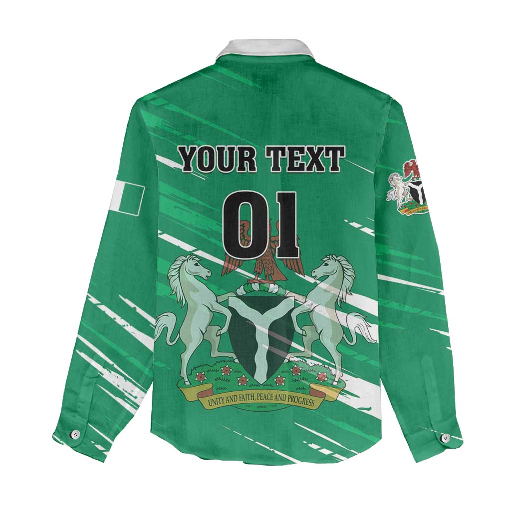 Nigeria Football Women Casual Shirt - Victory for the Super Eagles LT01