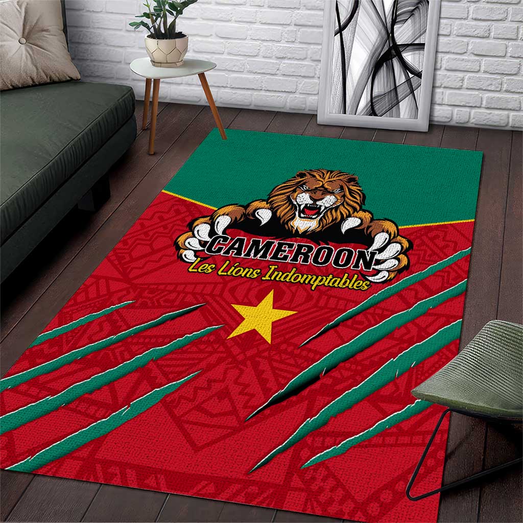 Support Les Lions Indomptables - Cameroon Football Area Rug LT01