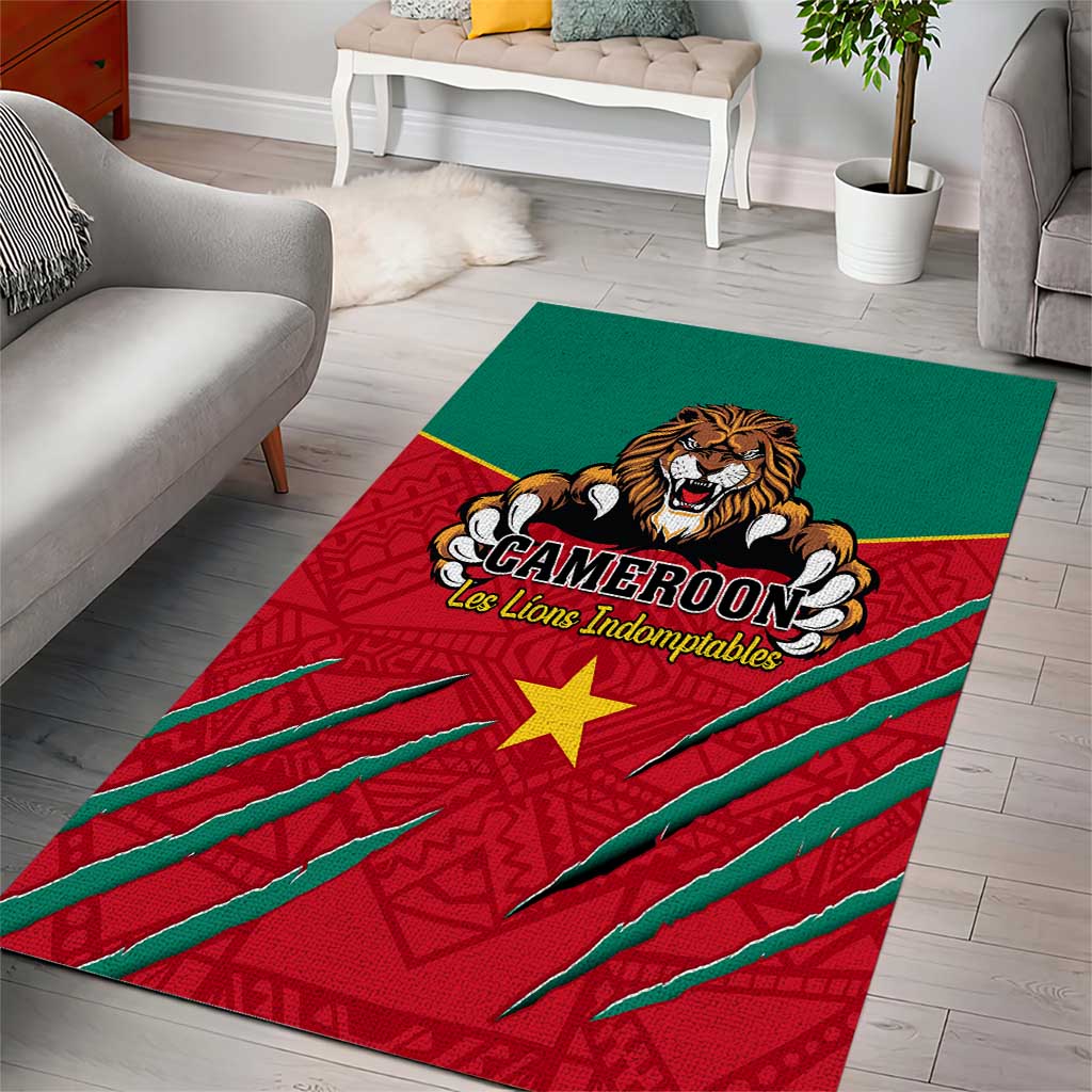 Support Les Lions Indomptables - Cameroon Football Area Rug LT01