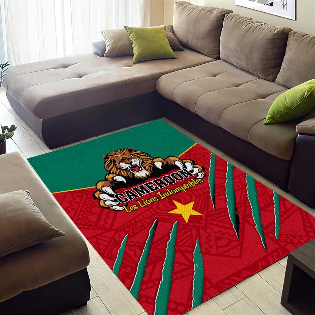 Support Les Lions Indomptables - Cameroon Football Area Rug LT01