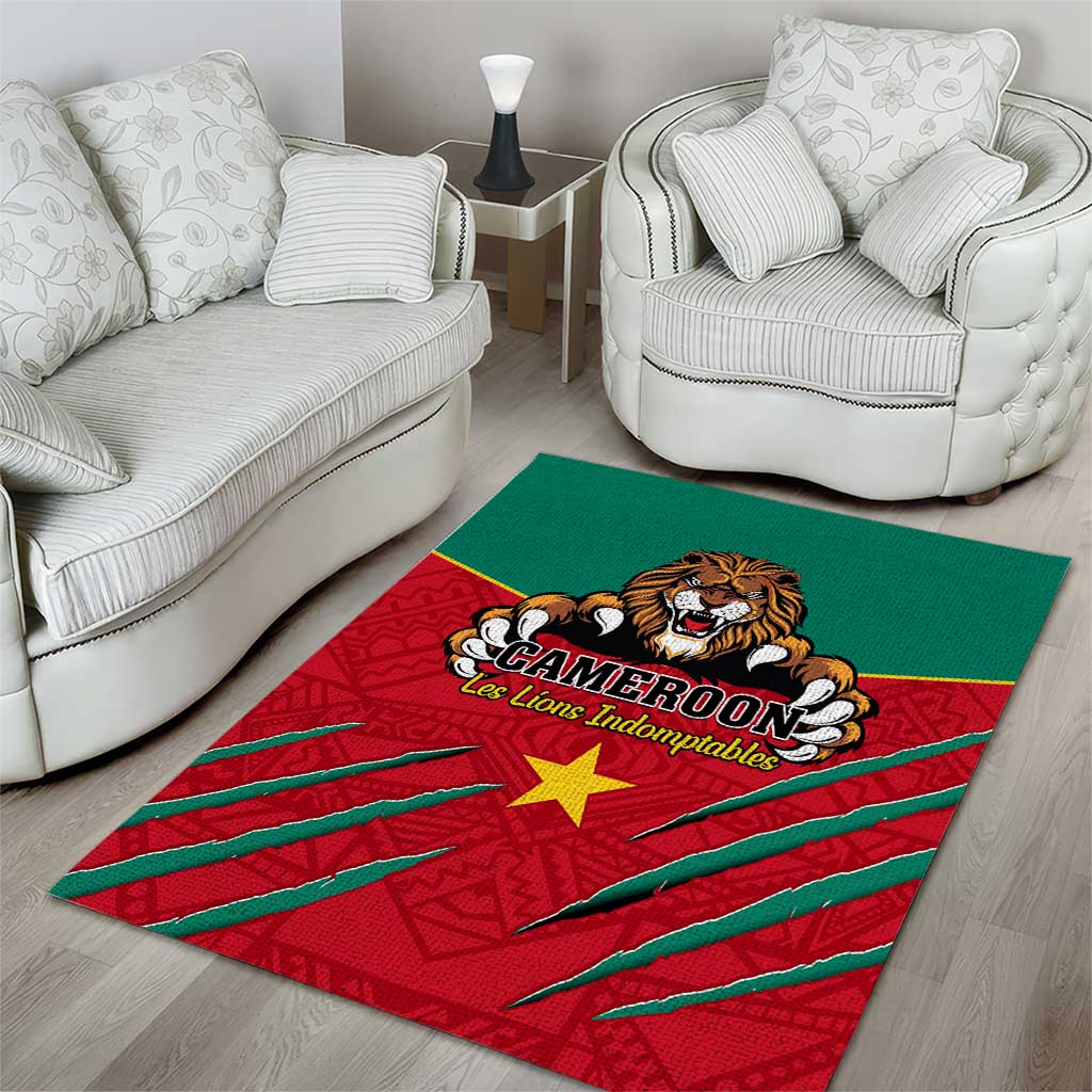 Support Les Lions Indomptables - Cameroon Football Area Rug LT01