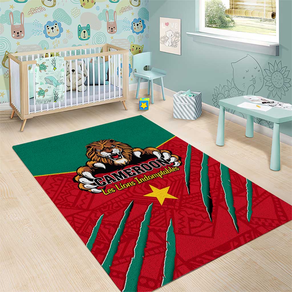 Support Les Lions Indomptables - Cameroon Football Area Rug LT01