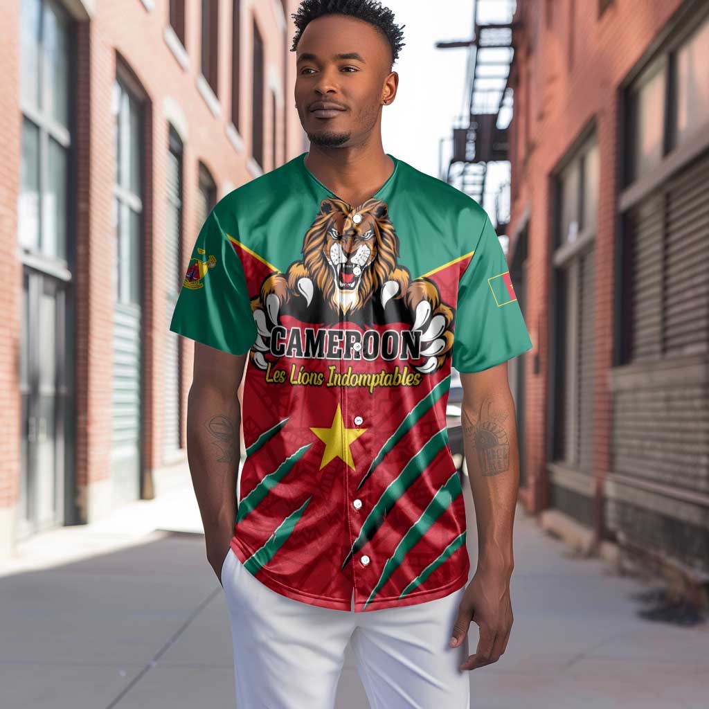 Support Les Lions Indomptables - Cameroon Football Baseball Jersey LT01