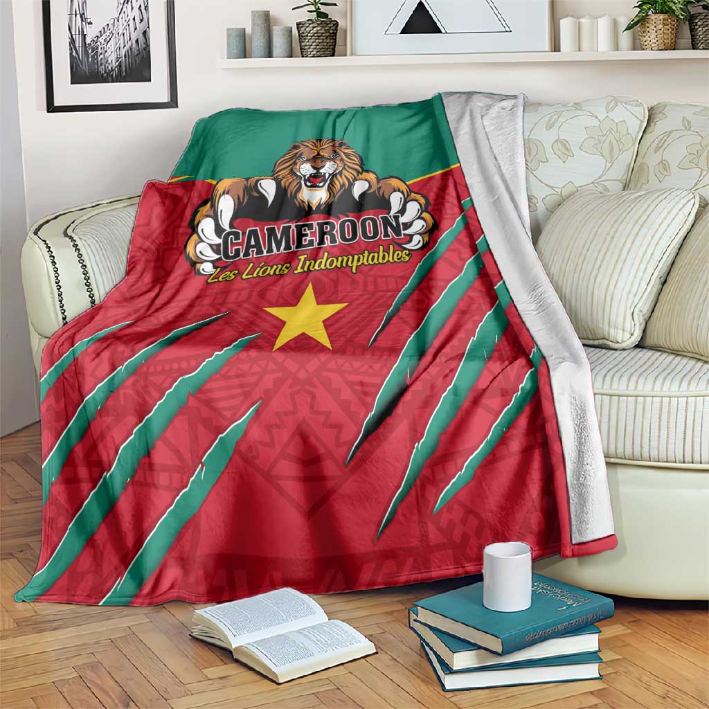 Support Les Lions Indomptables - Cameroon Football Blanket LT01