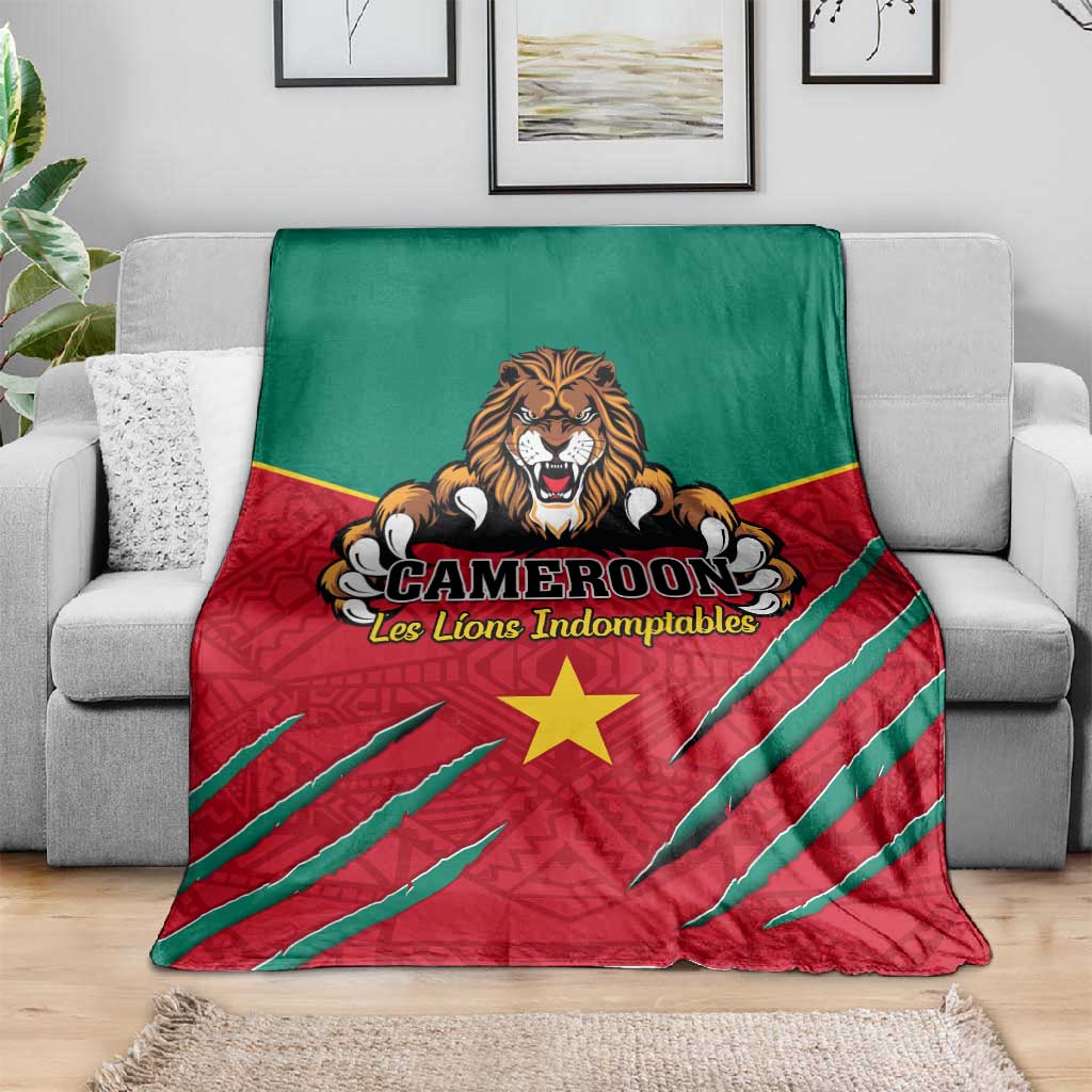 Support Les Lions Indomptables - Cameroon Football Blanket LT01