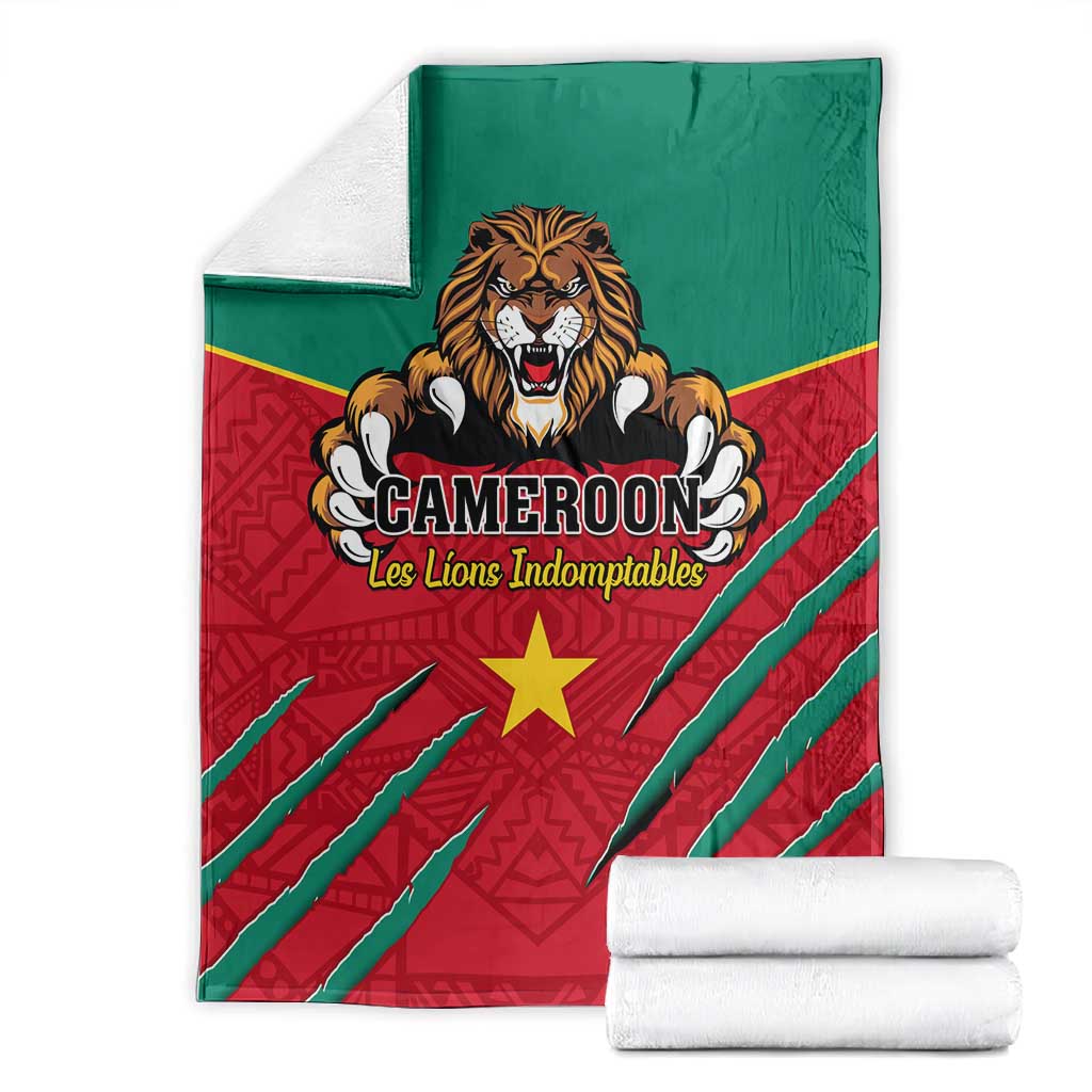 Support Les Lions Indomptables - Cameroon Football Blanket LT01
