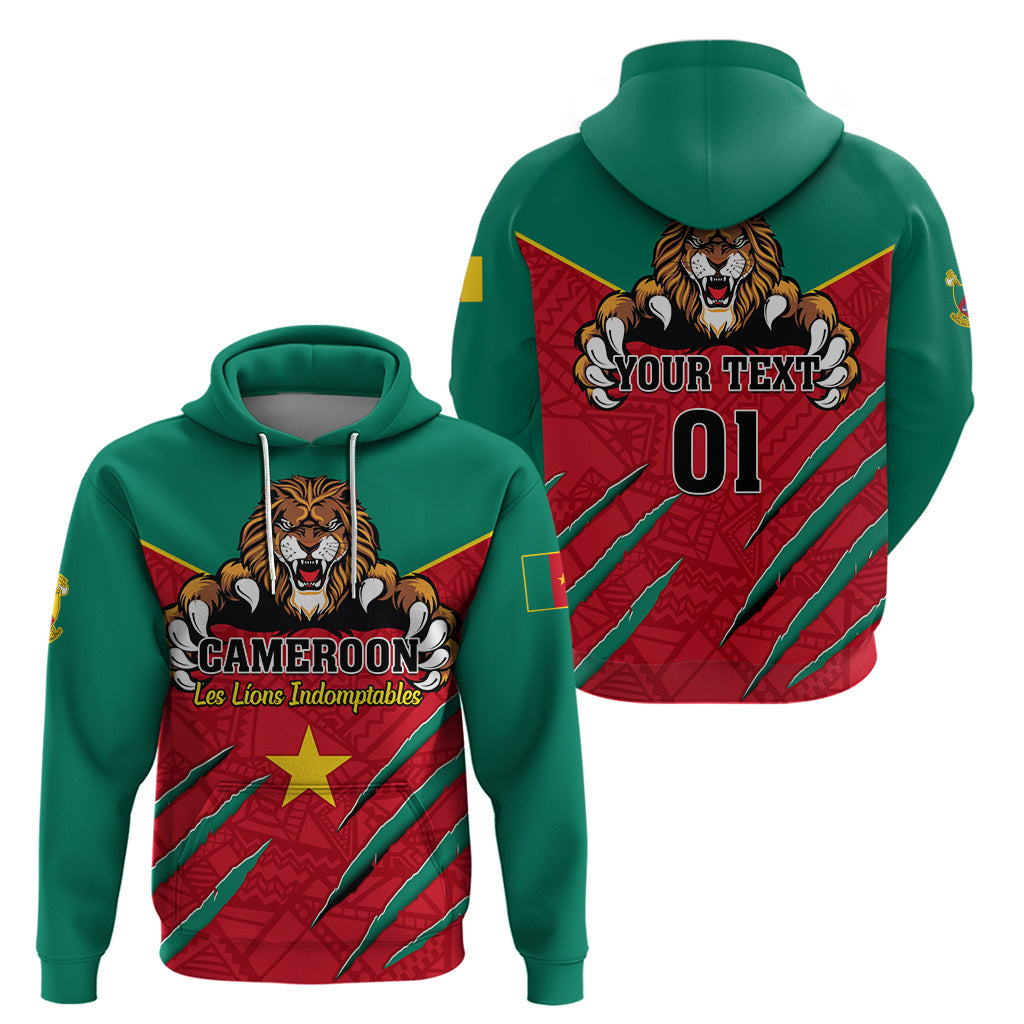 Cameroon Football Hoodie Go Les Lions Indomptables LT01