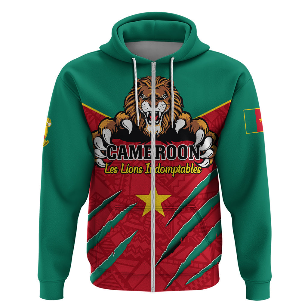 Cameroon Football Hoodie Go Les Lions Indomptables LT01