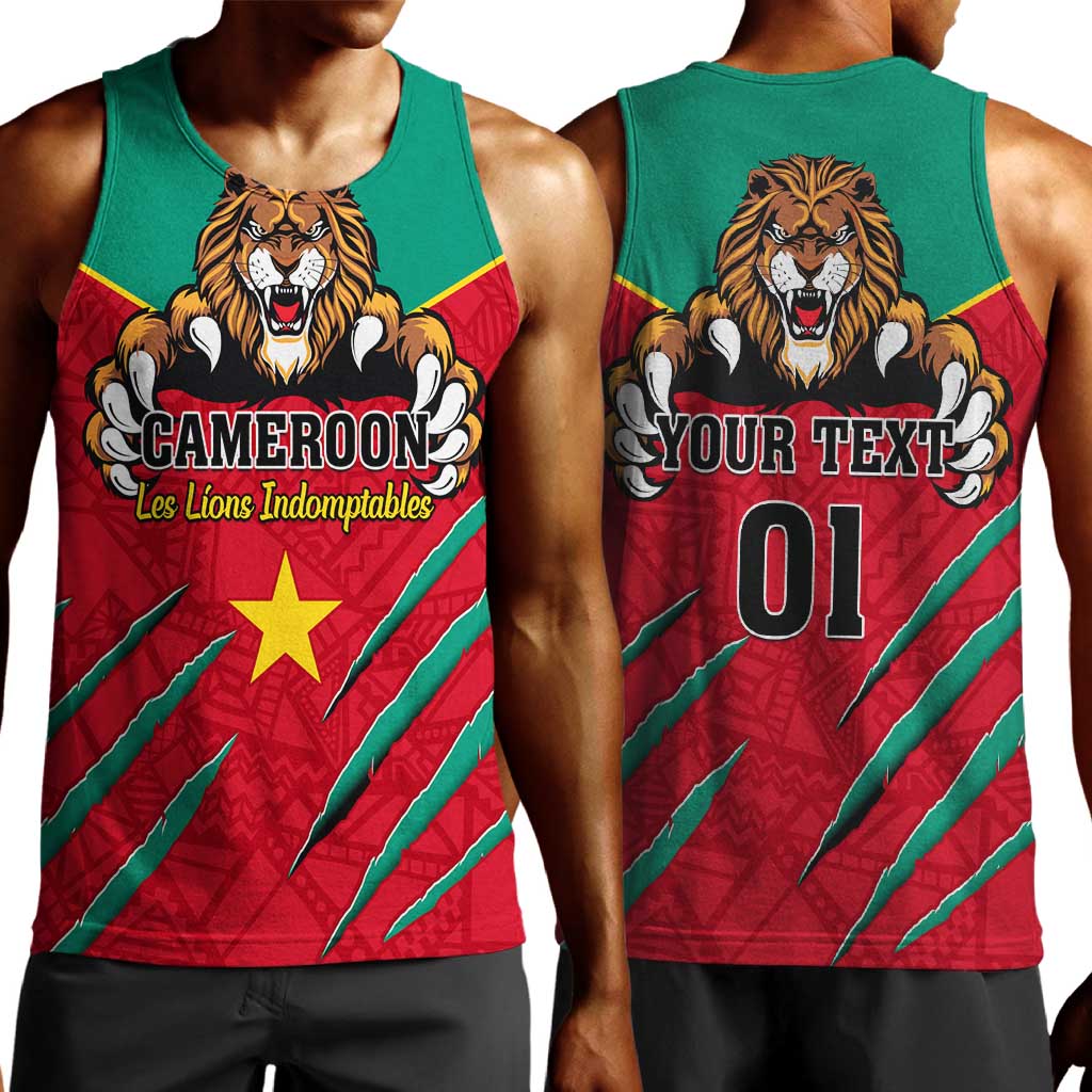 Support Les Lions Indomptables - Cameroon Football Men Tank Top LT01