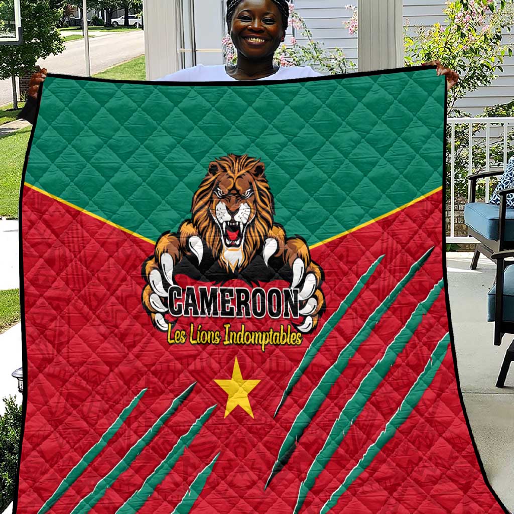 Support Les Lions Indomptables - Cameroon Football Quilt LT01