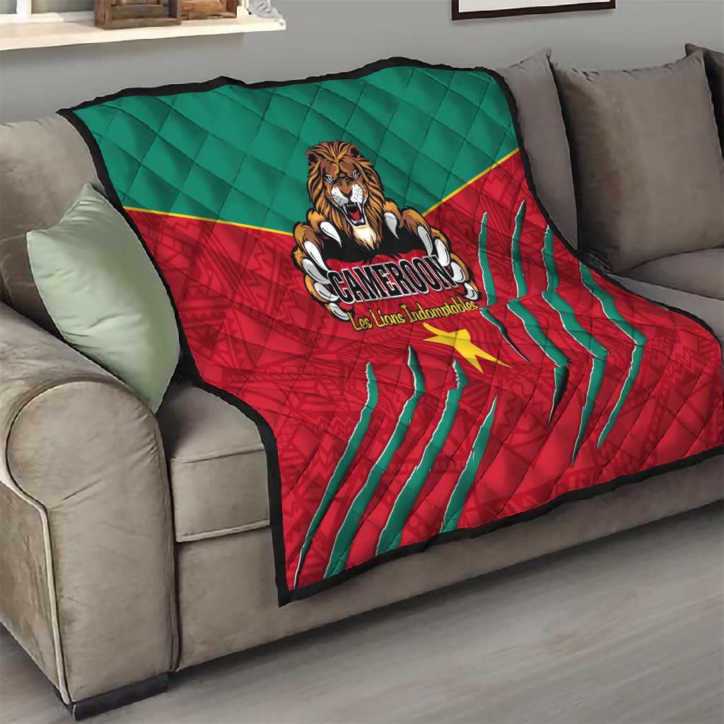 Support Les Lions Indomptables - Cameroon Football Quilt LT01