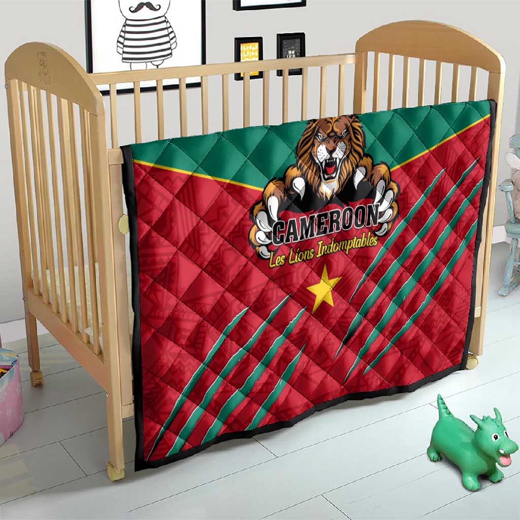Support Les Lions Indomptables - Cameroon Football Quilt LT01