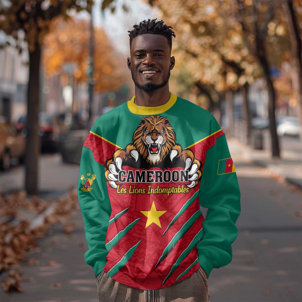 Support Les Lions Indomptables - Cameroon Football Sweatshirt LT01