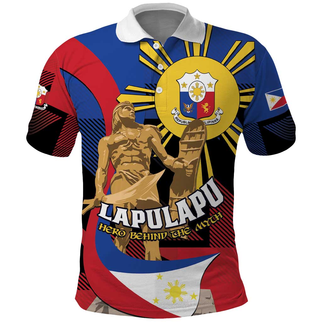 Personalized Philippines Lapulapu Polo Shirt Hero Behind The Myth LT01