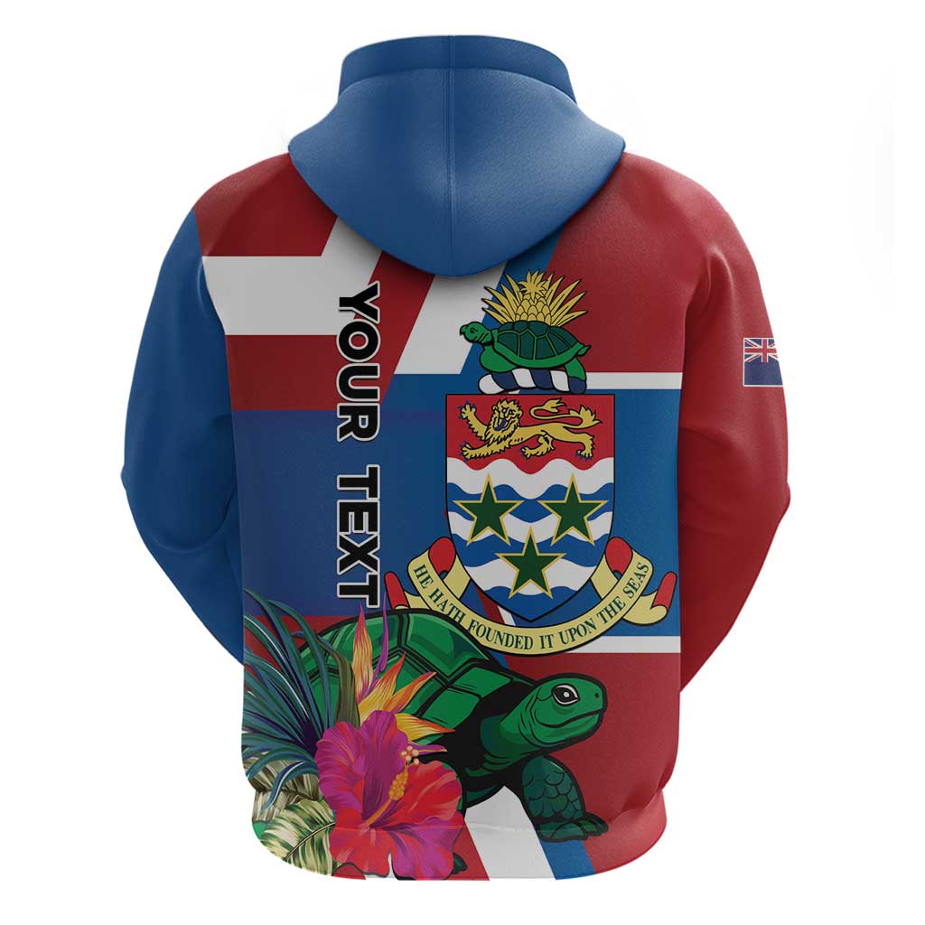 Personalised Cayman Islands Hoodie Tropical Green Turtle LT01