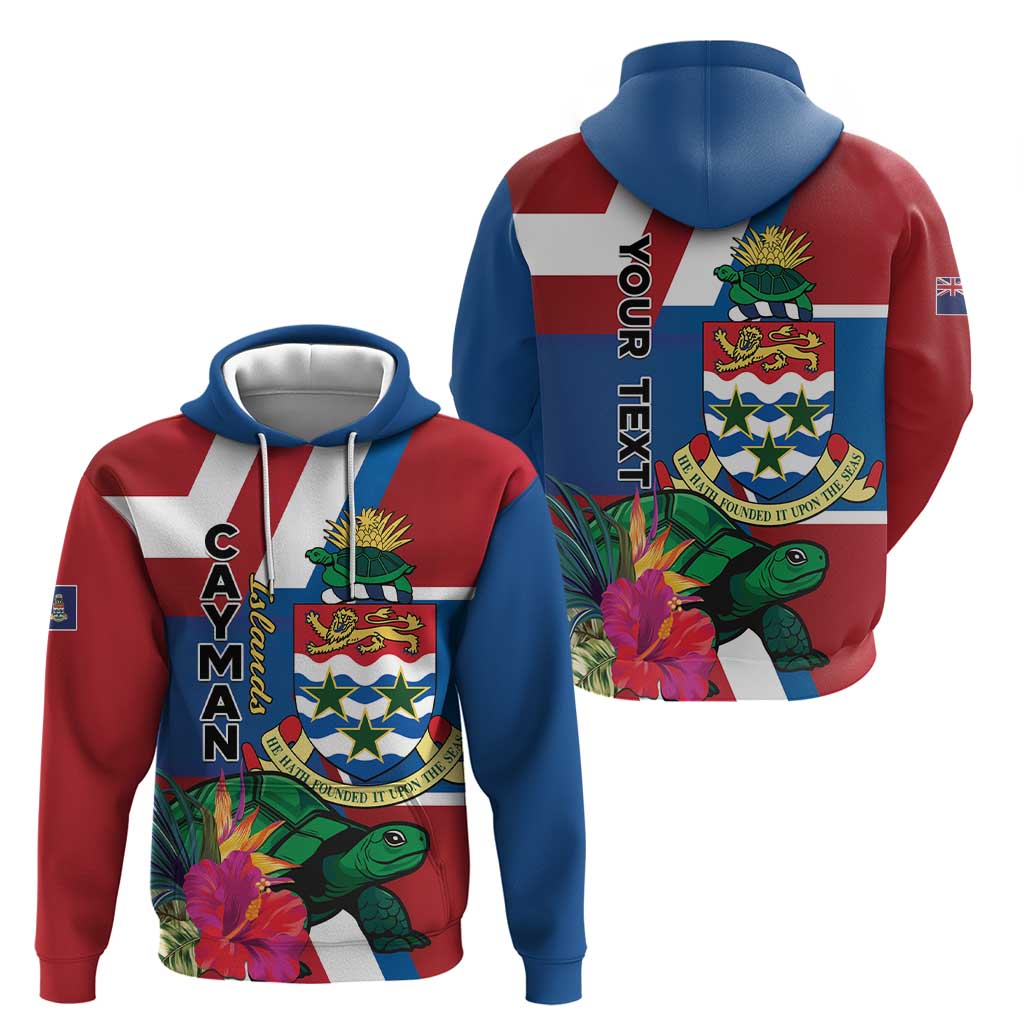 Personalised Cayman Islands Hoodie Tropical Green Turtle LT01