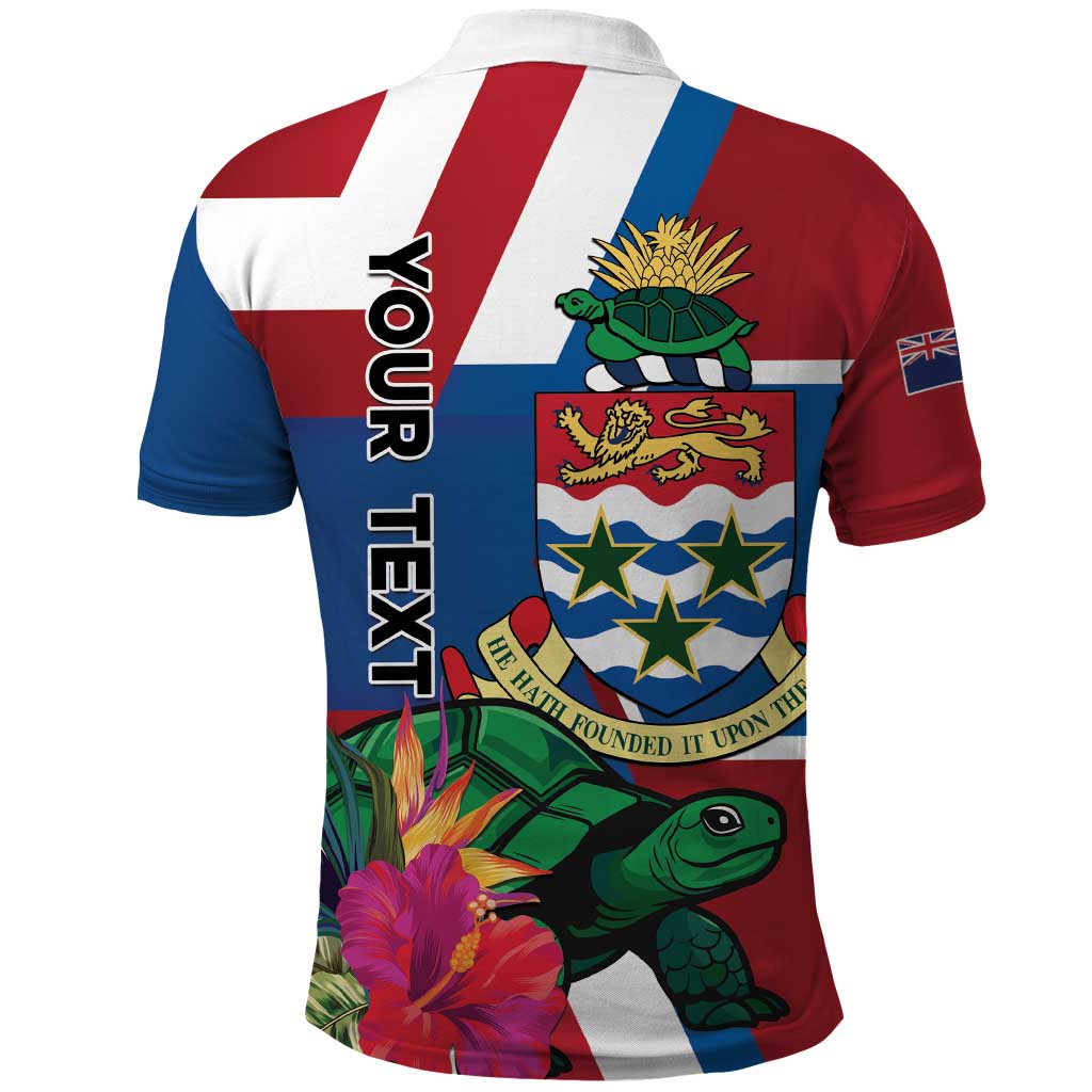 Personalised Cayman Islands Polo Shirt Tropical Green Turtle LT01