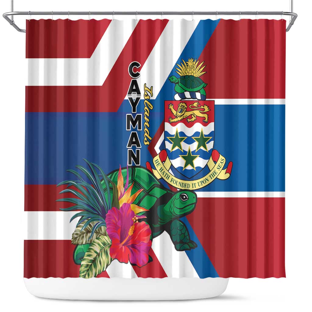 Cayman Islands Shower Curtain Tropical Green Turtle LT01