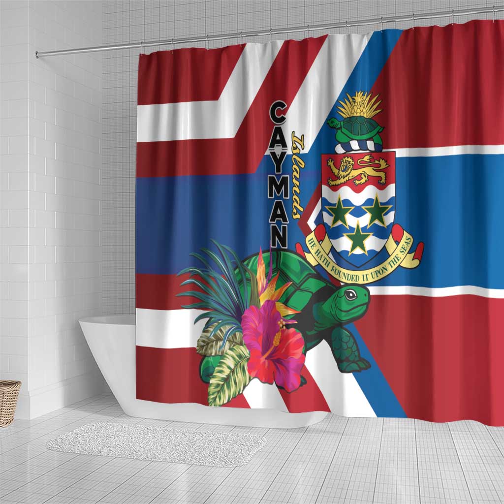 Cayman Islands Shower Curtain Tropical Green Turtle LT01