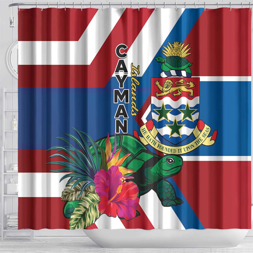 Cayman Islands Shower Curtain Tropical Green Turtle LT01